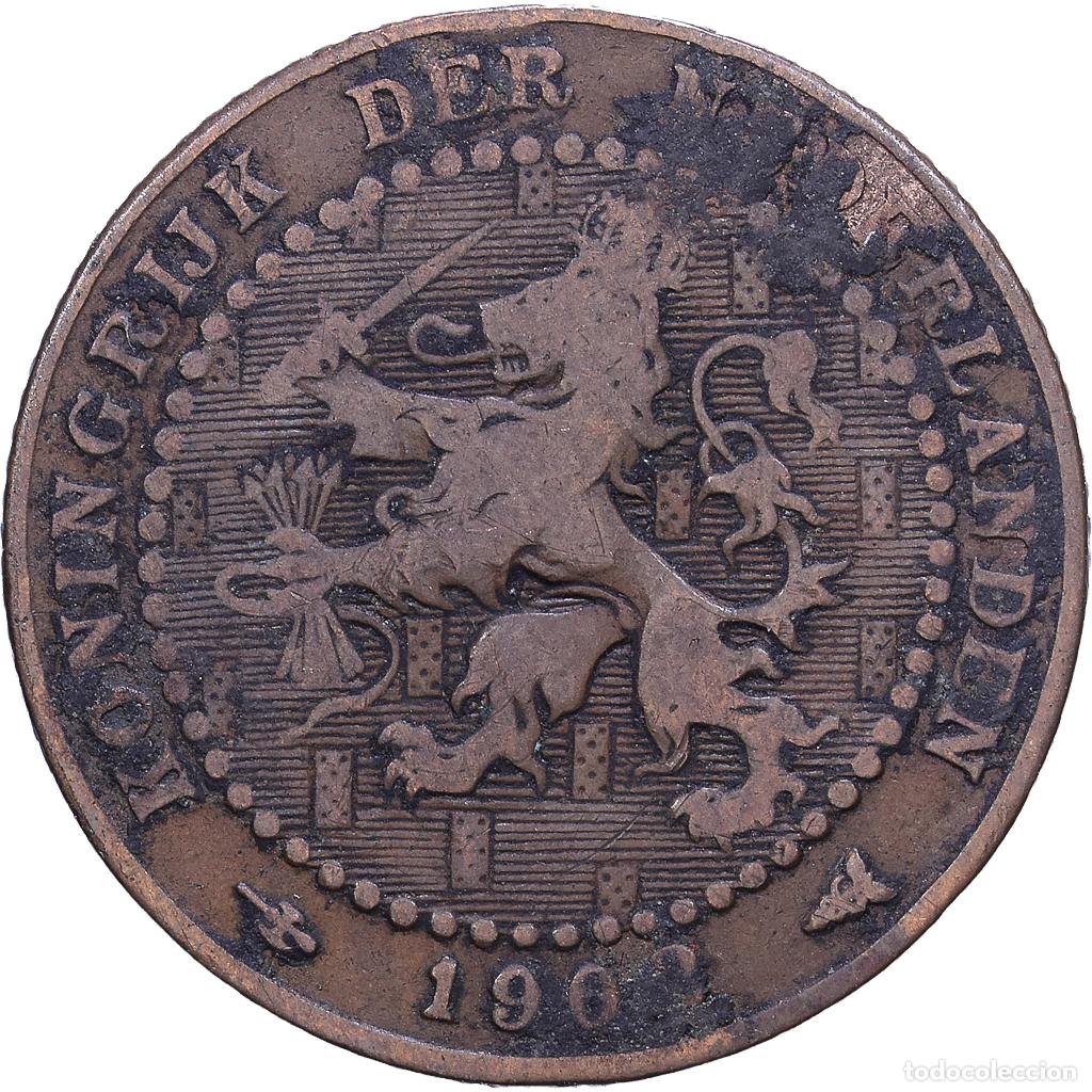 Monedas antiguas de Europa: [#1531040] Pa&iacute;ses Bajos, Wilhelmina I, Cent, 1902, Bronce, BC+, KM:132.1