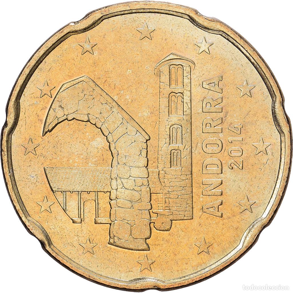 Monedas antiguas de Europa: [#1514039] Andorra, 20 Cents, 2014, Lat&oacute;n, EBC+