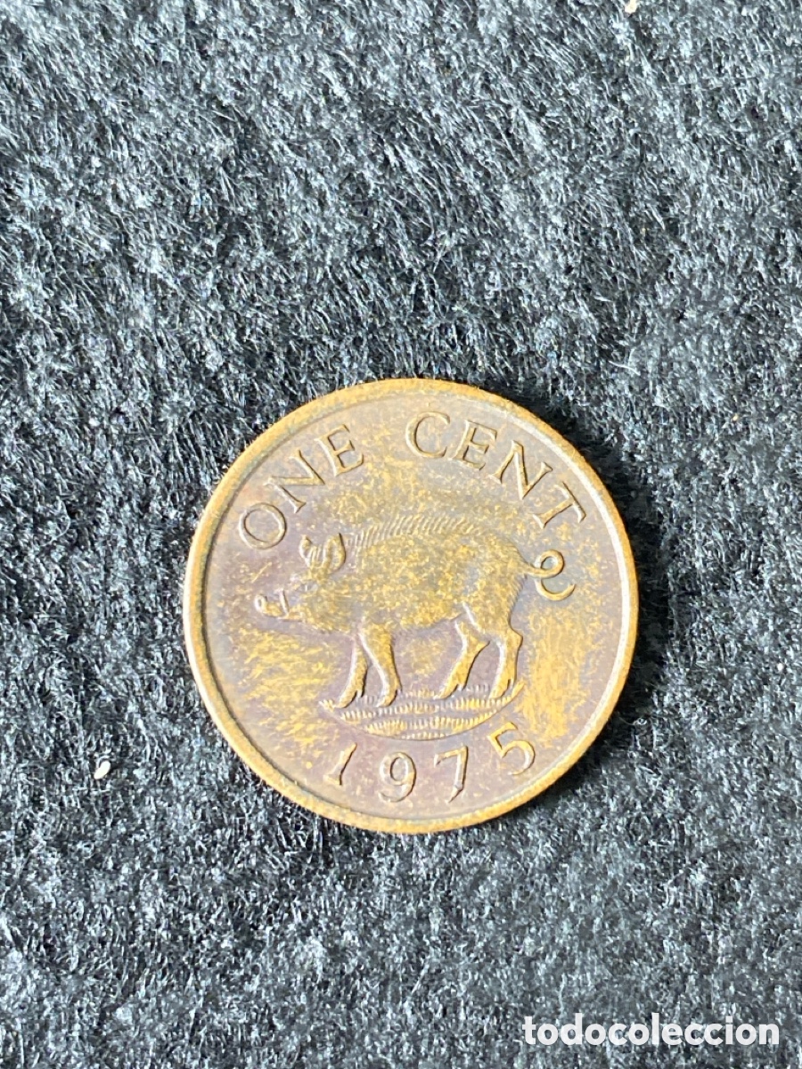 Monedas antiguas de Europa: Moneda un c&eacute;ntimo 1975 Isabel ll