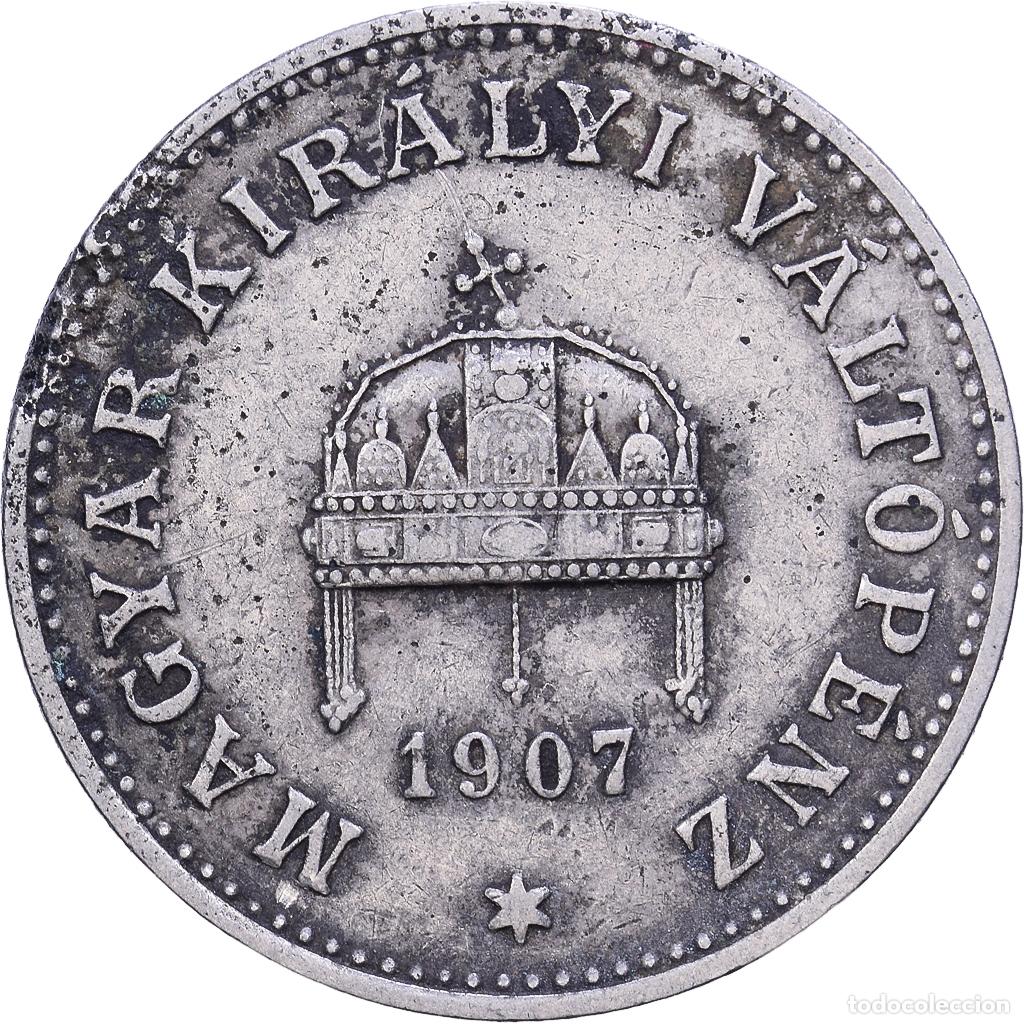 Monedas antiguas de Europa: [#1531067] Hungr&iacute;a, Franz Joseph I, 20 Fill&eacute;r, 1908, Kormoczbanya, N&iacute;quel, MBC, KM:483