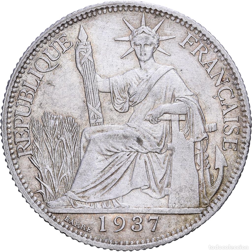 Monedas antiguas de Europa: [#1531240] Indochina Francesa, 20 Cents, 1937, Paris, Plata, MBC+, KM:17.2