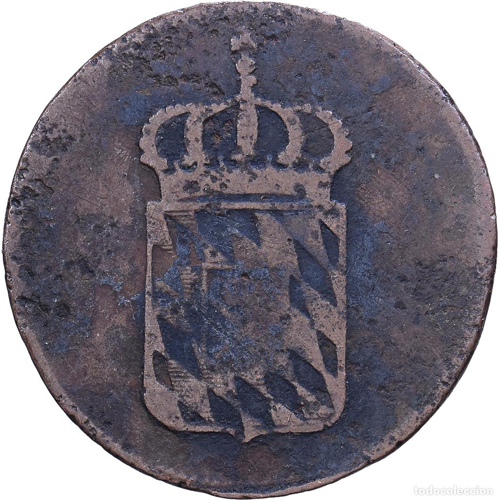 Monedas antiguas de Europa: [#1530966] Estados alemanes, BAVARIA, Maximilian IV, Josef, Pfennig, 1809, Munich, Cobre