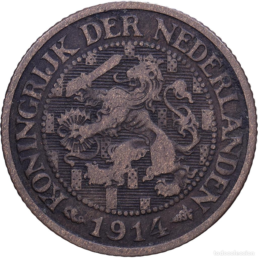 Monedas antiguas de Europa: [#1530996] Pa&iacute;ses Bajos, Wilhelmina I, Cent, 1914, Bronce, MBC, KM:152