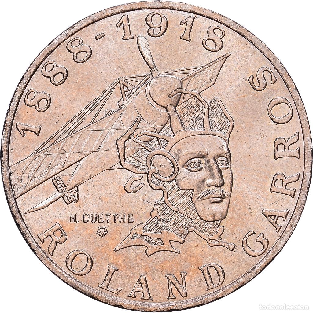 Monedas antiguas de Europa: [#1531142] Francia, 10 Francs, Roland Garros, 1988, Aluminio - bronce, MBC+, Gadoury:821