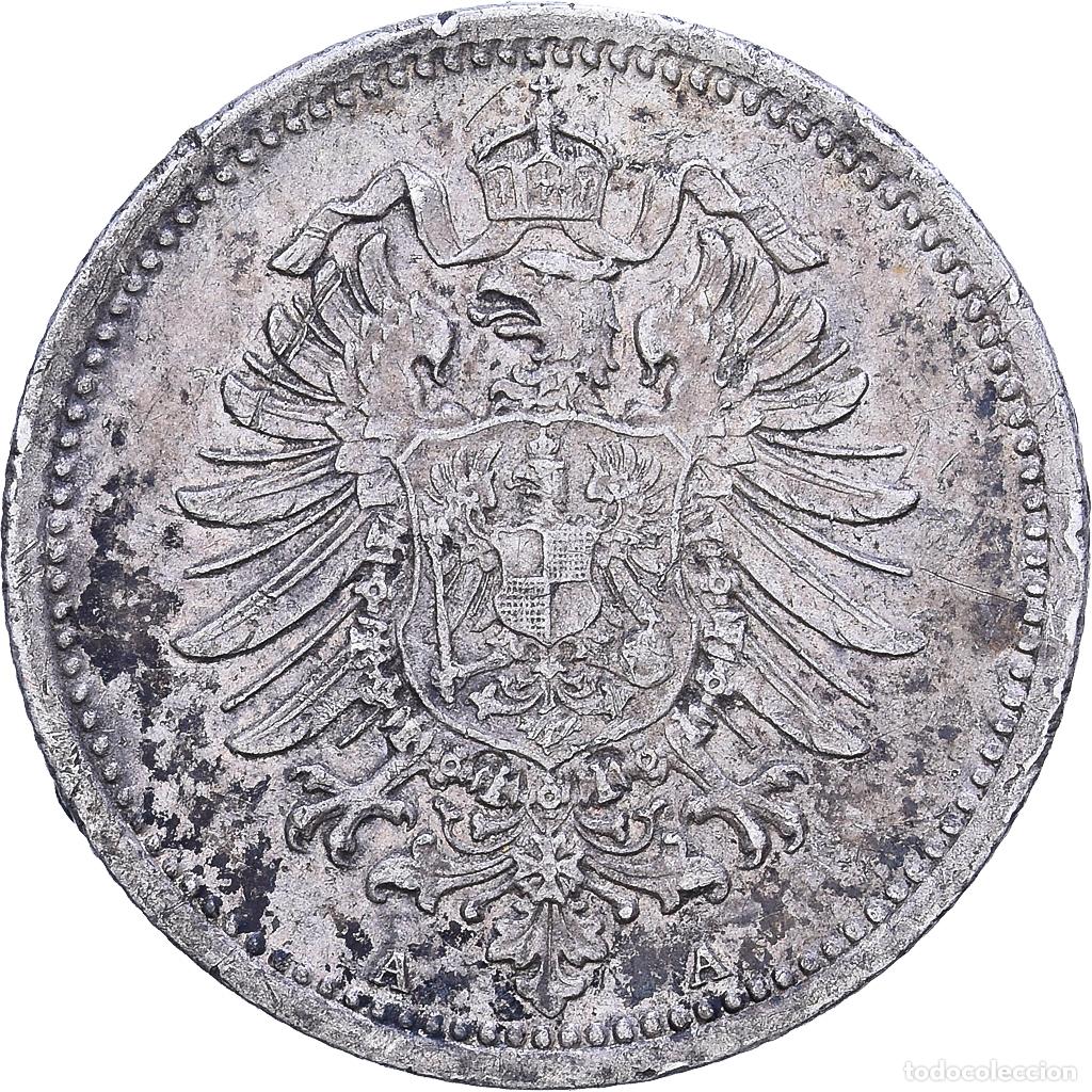 Monete antiche di Europa: [#1531025] ALEMANIA - IMPERIO, Wilhelm I, 20 Pfennig, 1874, Berlin, Plata, BC+, KM:5