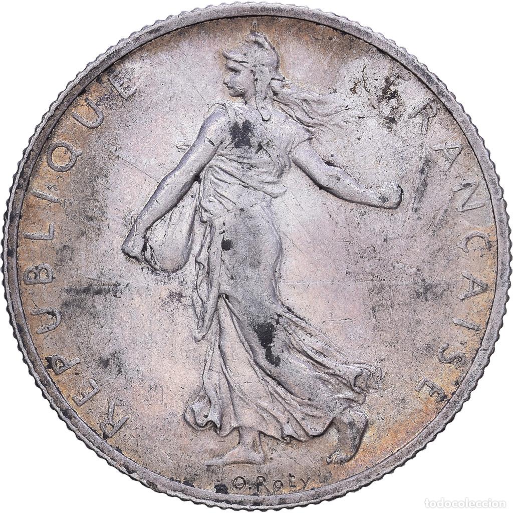 Monedas antiguas de Europa: [#1531329] Francia, 2 Francs, Semeuse, 1902, Paris, Plata, MBC, Gadoury:532