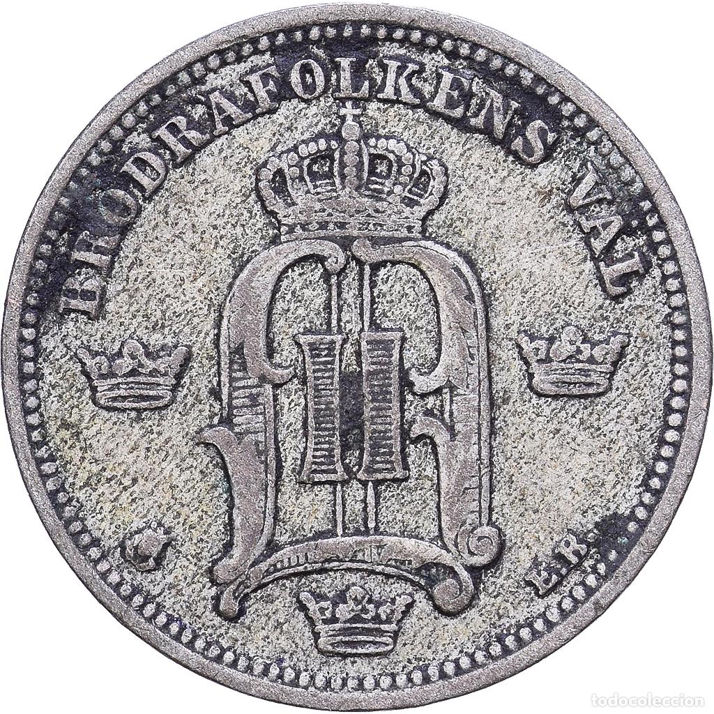 Monedas antiguas de Europa: [#1531062] Suecia, Oscar II, 10 &Ouml;re, 1898, Kungsholmen, Plata, BC+, KM:755