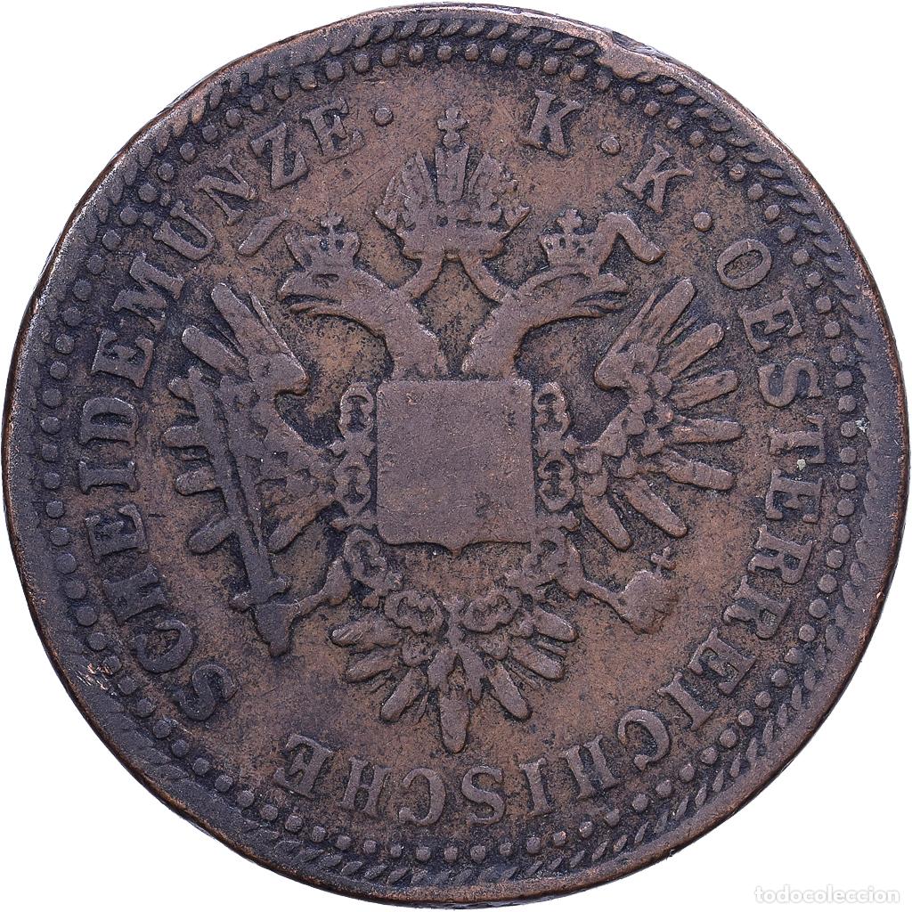 Monedas antiguas de Europa: [#1530932] Austria, Franz Joseph I, 1 Kreuzer, 1851, Kremnica, Cobre, BC+, KM:2185