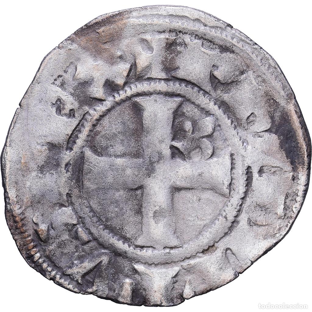 Monedas antiguas de Europa: [#1548064] Francia, Philippe IV le Bel, Double Tournois, 1295-1303, Plata, BC+