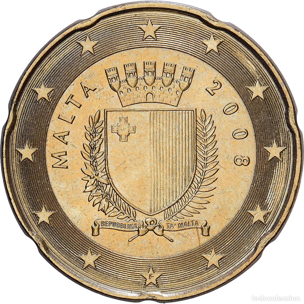 Monedas antiguas de Europa: [#1514056] Malta, 20 Euro Cent, BU, 2008, Nordic gold, EBC, KM:130