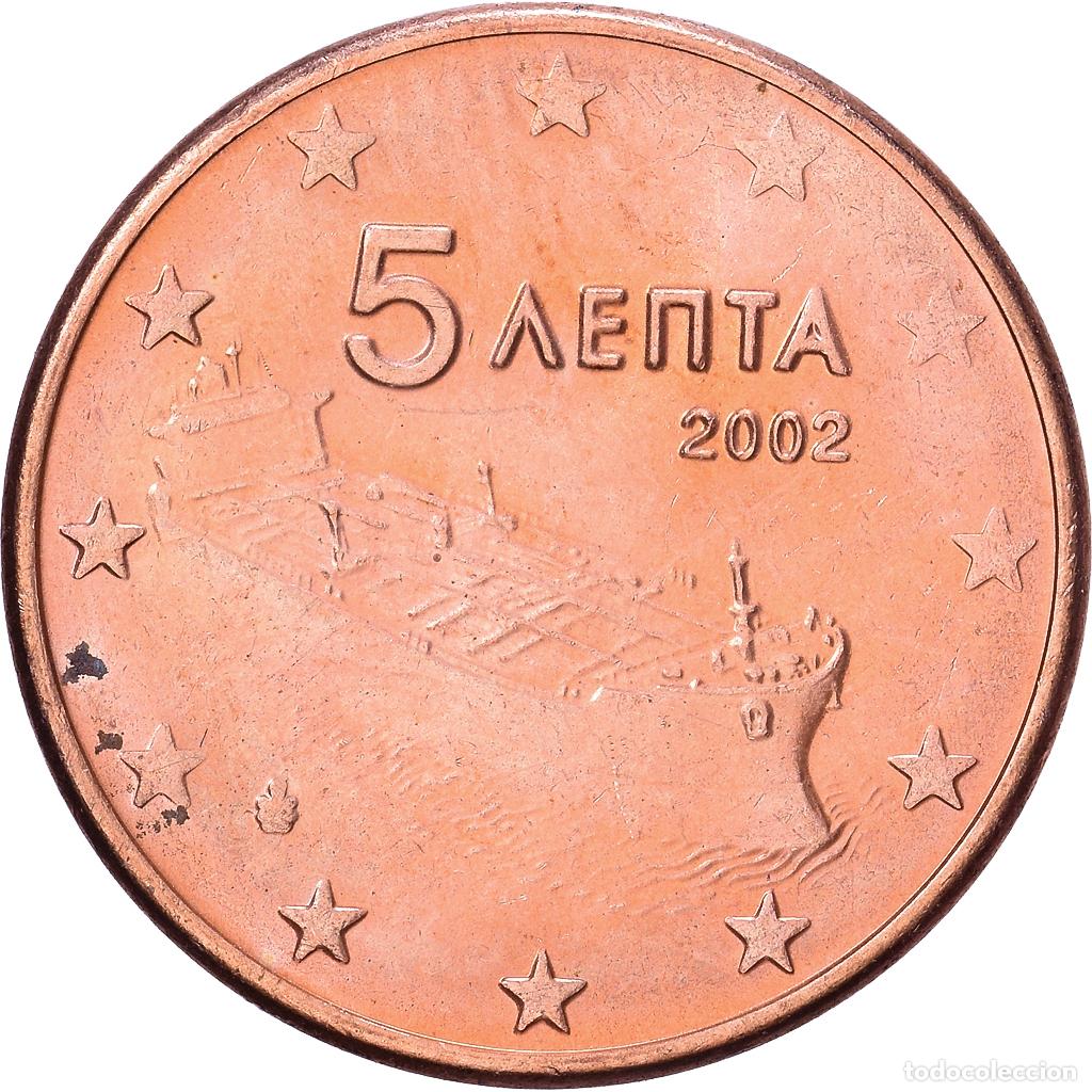 Monedas antiguas de Europa: [#1514074] Grecia, 5 Euro Cent, 2002, Athens, Cobre chapado en acero, EBC, KM:183