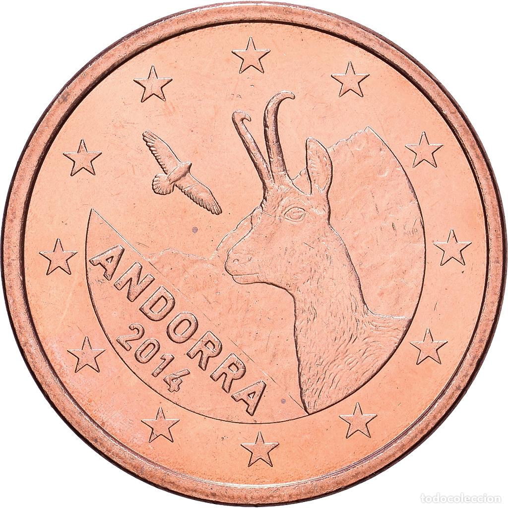 Monedas antiguas de Europa: [#1514234] Andorra, 5 Centimes, 2014, Pessac, Acier plaqu&eacute; cuivre, EBC+, KM:522
