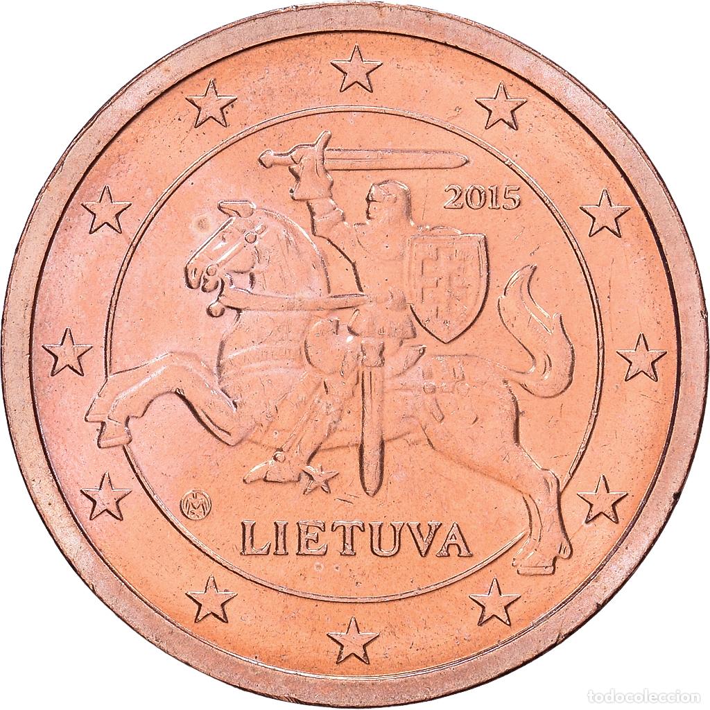 Monnaies anciennes de Europe: [#1514248] Lituania, 2 Centimes, 2015, Vilnius, Cobre chapado en acero, SC
