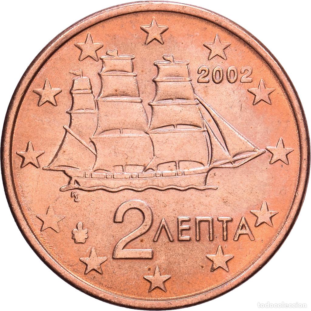 Monnaies anciennes de Europe: [#1514255] Grecia, 2 Centimes, 2002, Athens, Cobre chapado en acero, EBC+