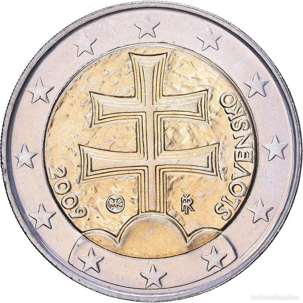 Monnaies anciennes de Europe: [#1514079] Eslovaquia, 2 Euro, 2009, Kremnica, Bimet&aacute;lico, SC, KM:102