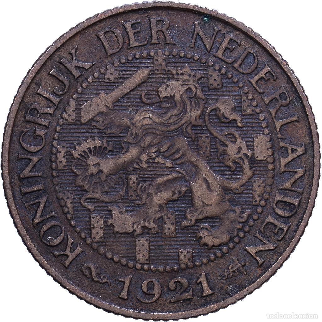 Monedas antiguas de Europa: [#1530983] Pa&iacute;ses Bajos, Wilhelmina I, Cent, 1921, Bronce, BC+, KM:152