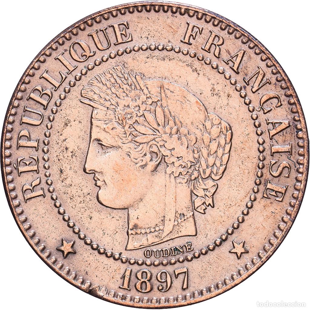 Monedas antiguas de Europa: [#1548030] Francia, 2 Centimes, C&eacute;r&egrave;s, 1897, Paris, Bronce, MBC, Gadoury:105