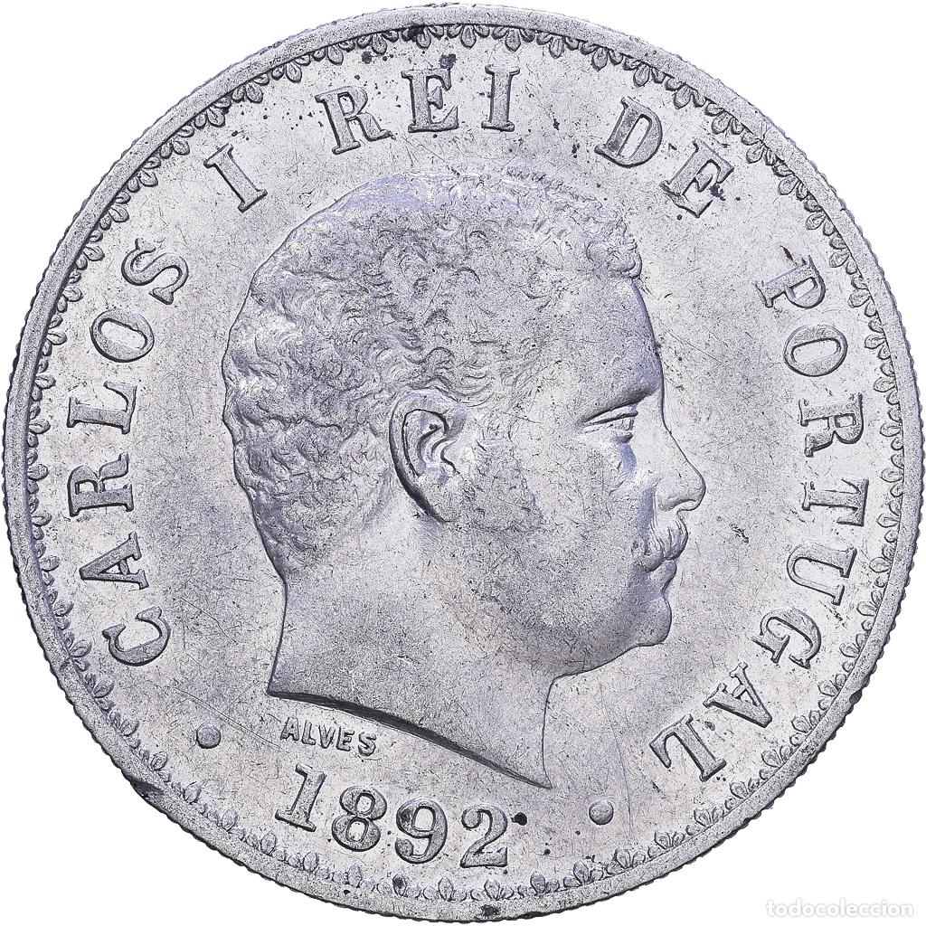 Monedas antiguas de Europa: [#1531178] Portugal, Carlos I, 500 Reis, 1892, Plata, BC+, KM:535