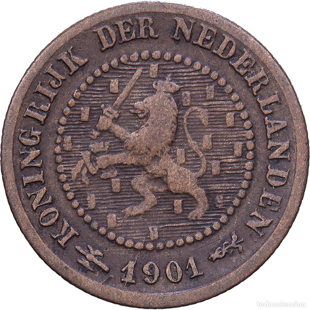 Monedas antiguas de Europa: [#1531071] Pa&iacute;ses Bajos, Wilhelmina I, 1/2 Cent, 1901, Utrecht, Bronce, MBC, KM:109.2