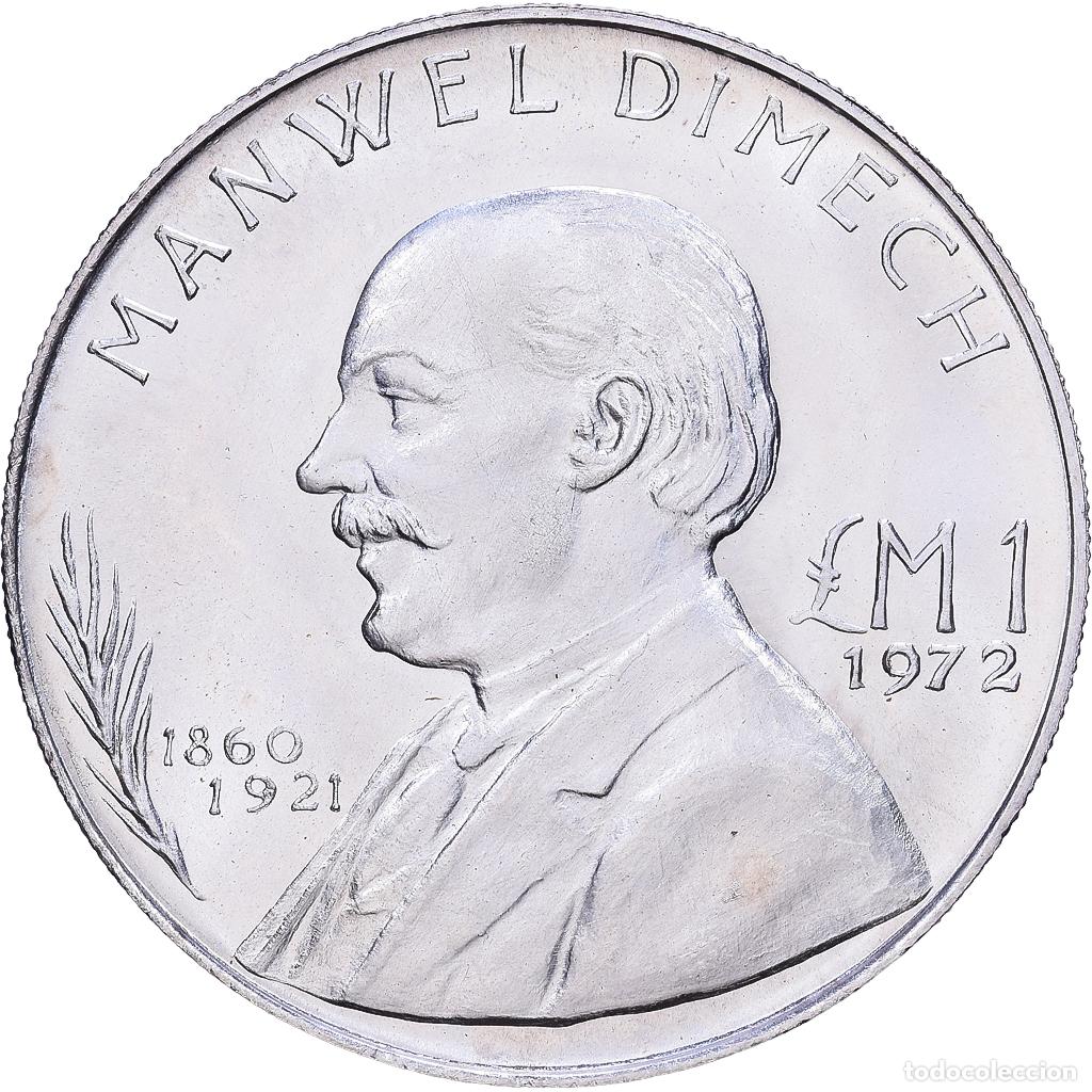 Monedas antiguas de Europa: [#1531205] Malta, Pound, 1972, Rome, Plata, SC+, KM:13