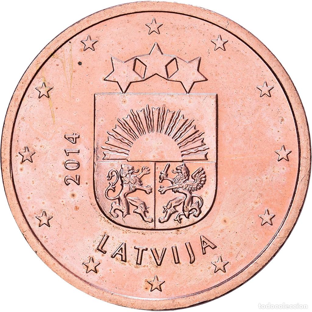 Monedas antiguas de Europa: [#1514040] Letonia, 5 Euro Cent, 2014, Cobre chapado en acero, SC, KM:152