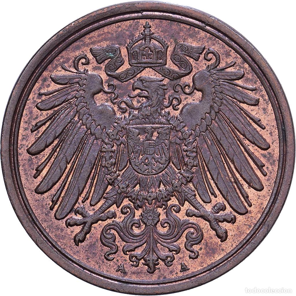 Monedas antiguas de Europa: [#1530994] ALEMANIA - IMPERIO, Wilhelm II, Pfennig, 1900, Berlin, Cobre, MBC+, KM:10
