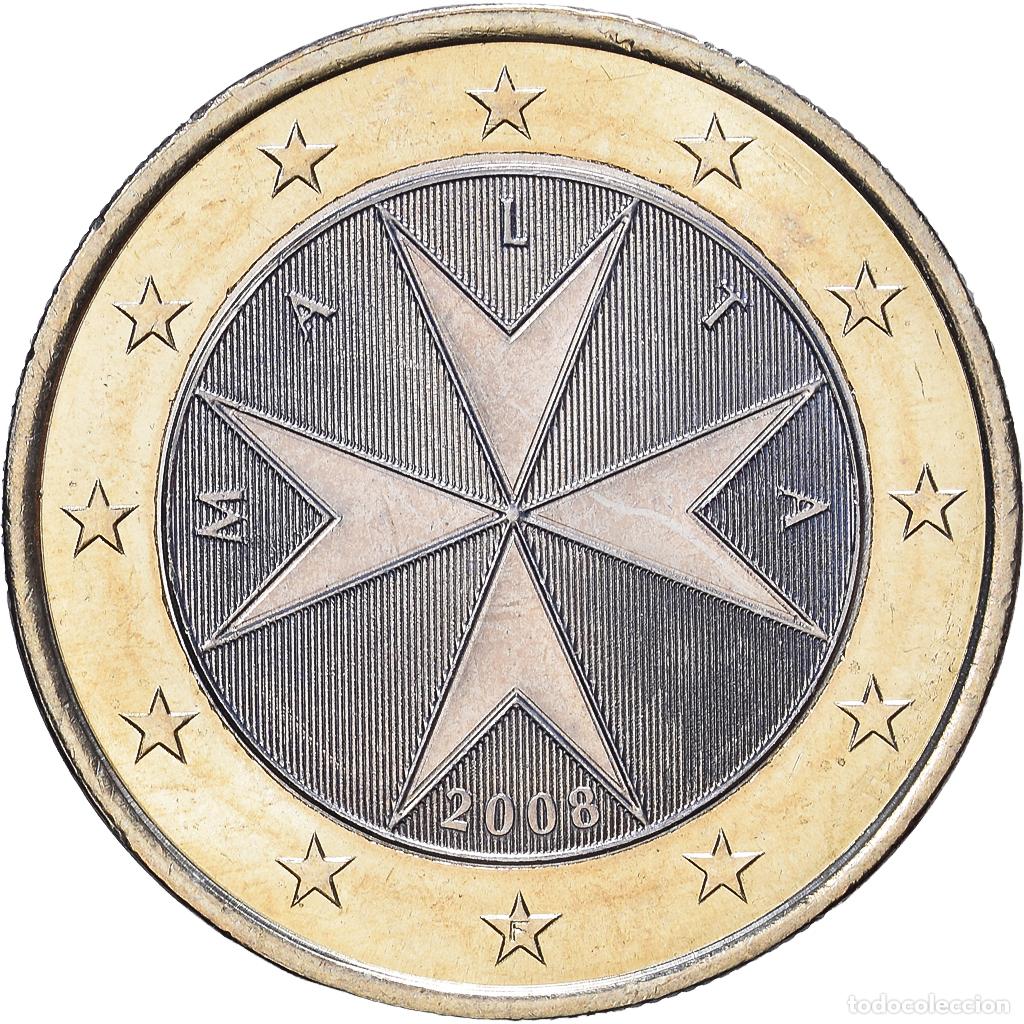 Monedas antiguas de Europa: [#1514122] Malta, 1 Euro, 2008, MDP, Bimet&aacute;lico, EBC+