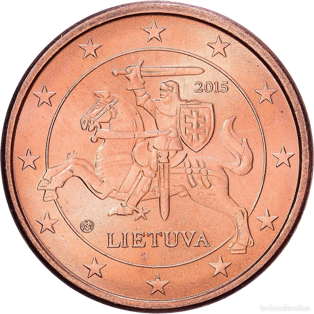 Monedas antiguas de Europa: [#1514055] Lituania, Euro Cent, BU, 2015, Vilnius, Cobre chapado en acero, SC+, KM:205