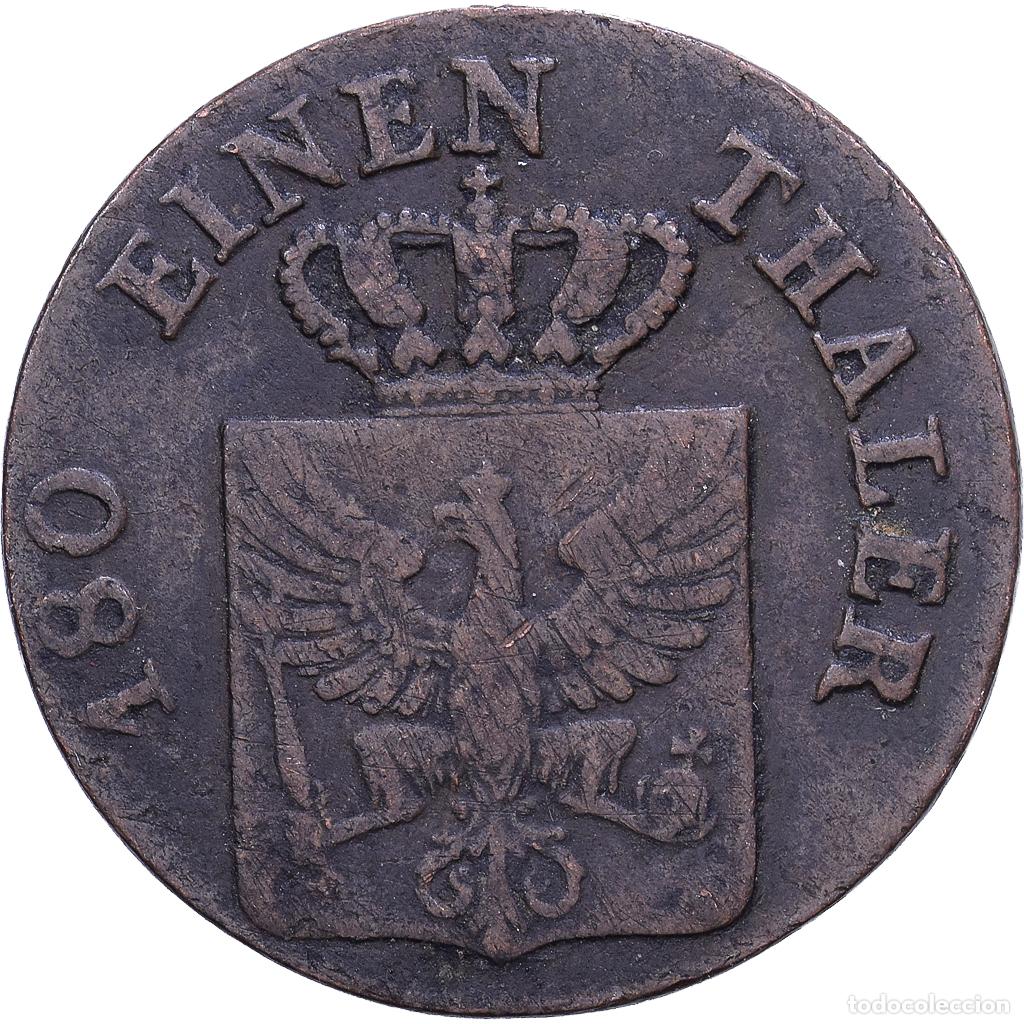 Monedas antiguas de Europa: [#1531041] Estados alemanes, PRUSSIA, Friedrich Wilhelm III, 2 Pfennig, 1827, Berlin