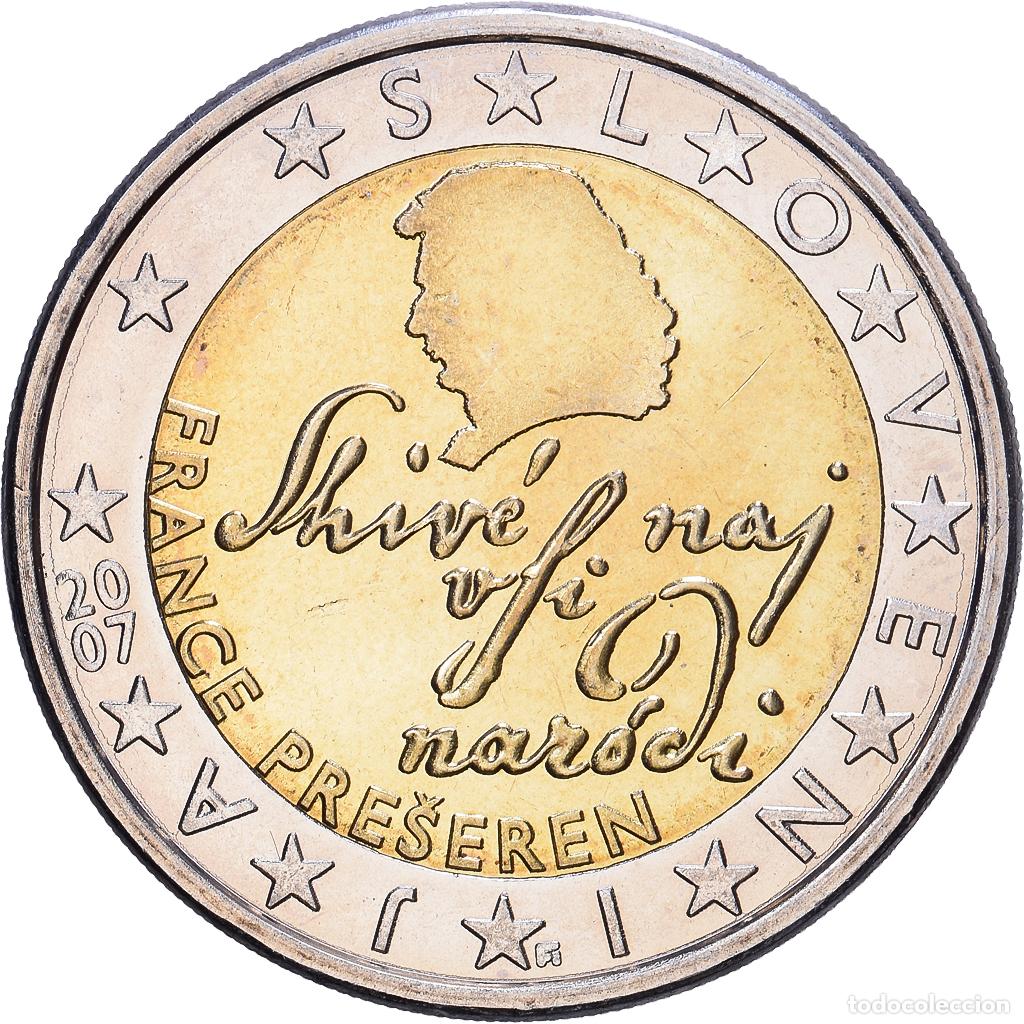 Monedas antiguas de Europa: [#1514088] Eslovenia, 2 Euro, 2007, Vantaa, Bimet&aacute;lico, SC, KM:75