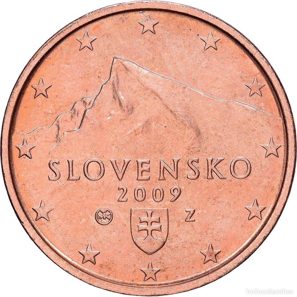 Monedas antiguas de Europa: [#1514241] Eslovaquia, 2 Centimes, 2009, Kremnica, Acier plaqu&eacute; cuivre, EBC+, KM:96