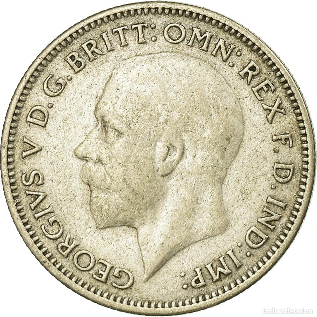 Monedas antiguas de Europa: [#728603] Moneda, Gran Breta&ntilde;a, George V, 6 Pence, 1936, MBC, Plata, KM:832