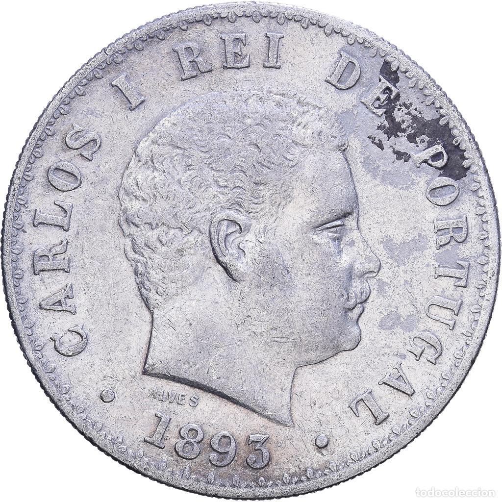 Monedas antiguas de Europa: [#1531179] Portugal, Carlos I, 500 Reis, 1893, Plata, MBC, KM:535