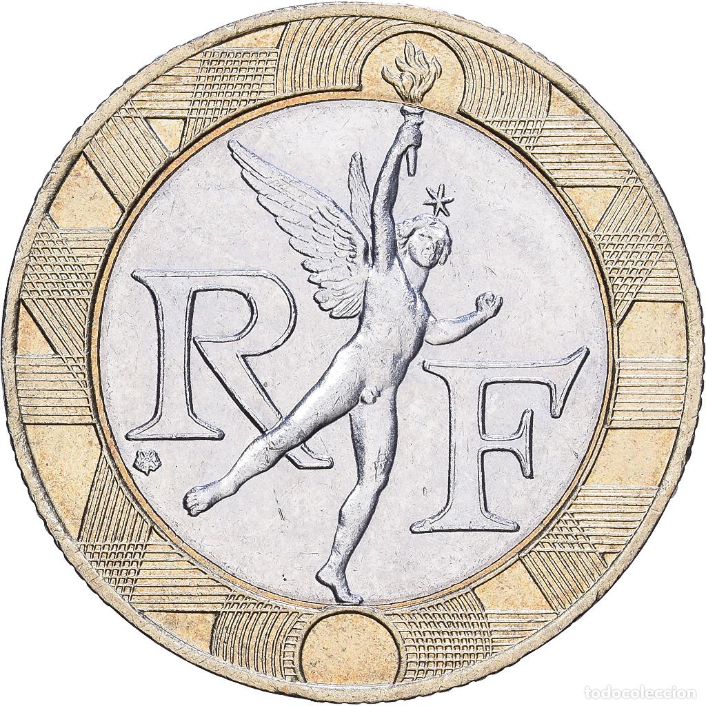 Monedas antiguas de Europa: [#1531163] Francia, 10 Francs, G&eacute;nie, 1990, Paris, Bimet&aacute;lico, EBC, Gadoury:827, KM:964.1