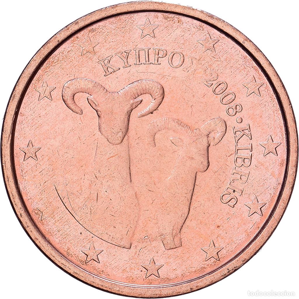 Monedas antiguas de Europa: [#1514044] Chipre, 2 Euro Cent, 2008, Cobre chapado en acero, EBC