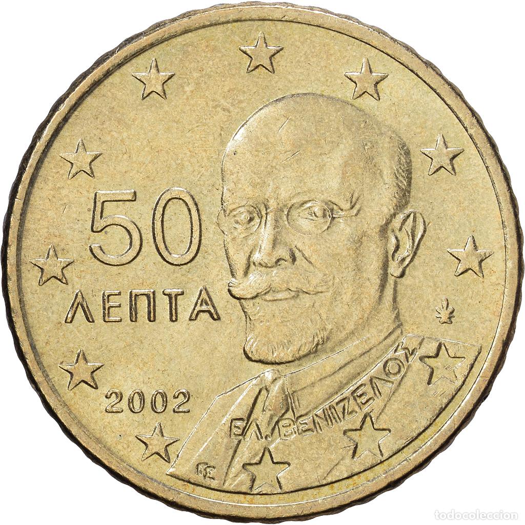Monedas antiguas de Europa: [#1514145] Grecia, 50 Centimes, 2002, Athens, Nordic gold, MBC+