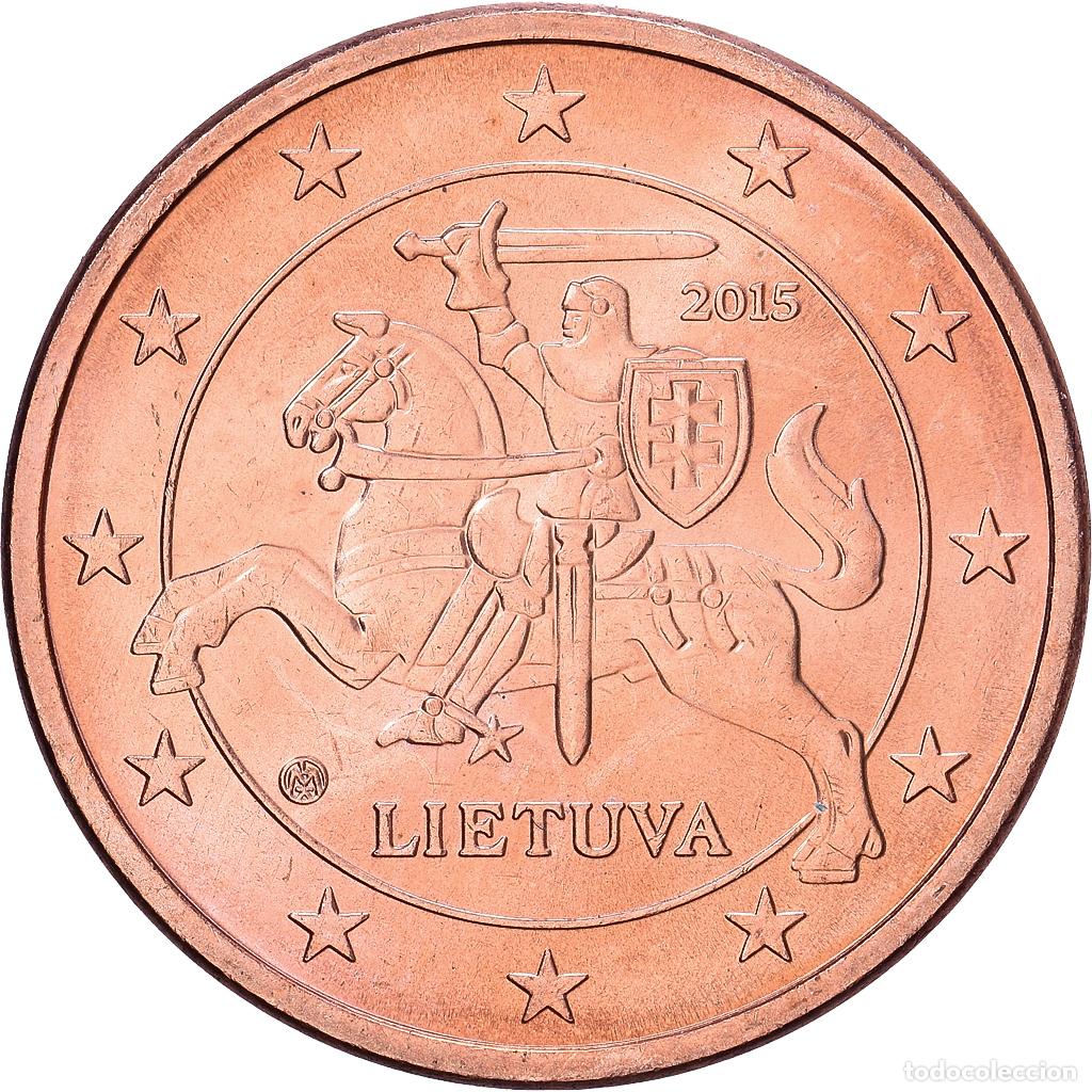 Monedas antiguas de Europa: [#1514057] Lituania, 5 Euro Cent, 2015, Cobre chapado en acero, SC+, KM:207