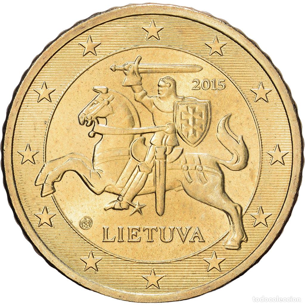 Monedas antiguas de Europa: [#1514140] Lituania, 50 Centimes, 2015, Vilnius, Nordic gold, EBC+