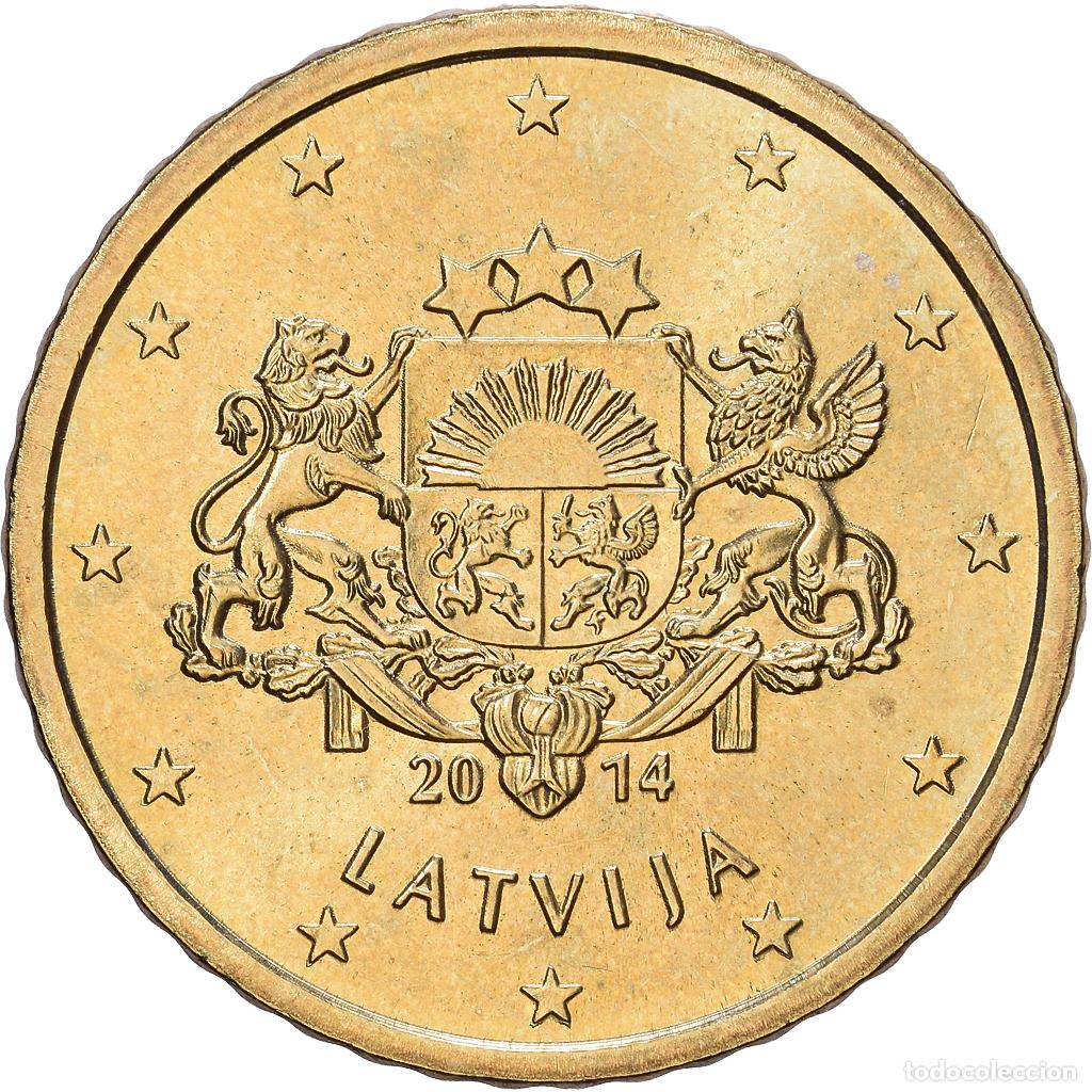 Monedas antiguas de Europa: [#1514142] Letonia, 50 Centimes, 2014, Stuttgart, Nordic gold, EBC+