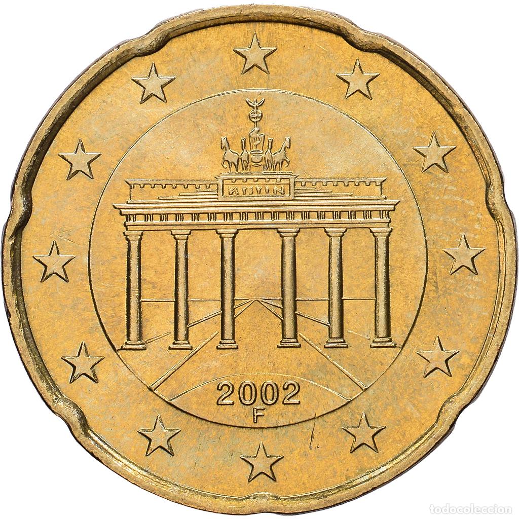 Monedas antiguas de Europa: [#1514178] Alemania, 20 Centimes, 2002, Stuttgart, Nordic gold, EBC, KM:211c