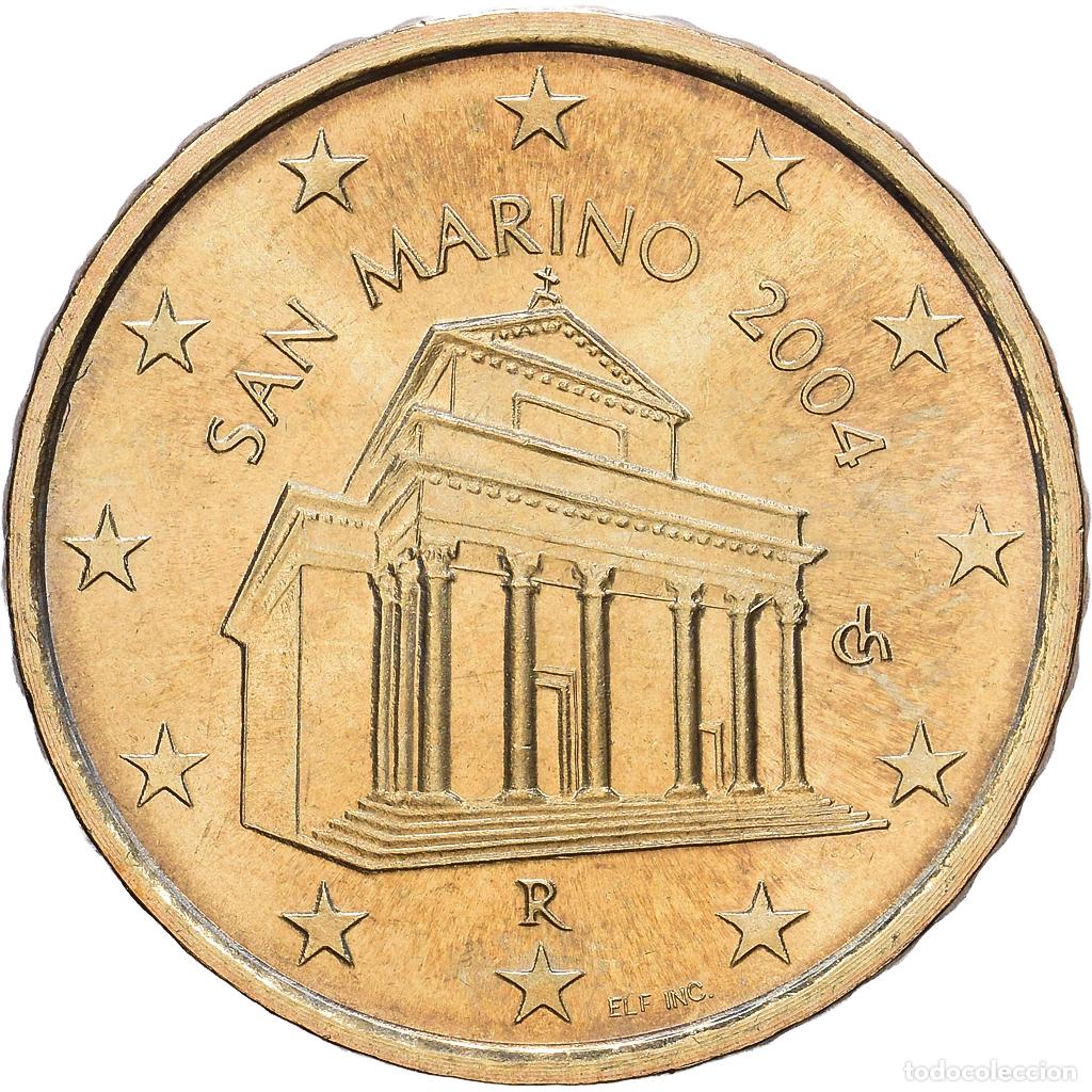 Monedas antiguas de Europa: [#1514183] San Marino, 10 Centimes, 2004, Rome, Nordic gold, EBC+