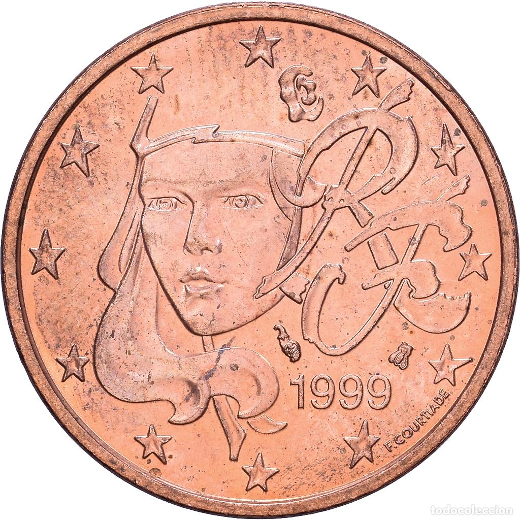 Monedas antiguas de Europa: [#1514225] Francia, 5 Centimes, 1999, Pessac, Cobre chapado en acero, EBC, KM:1284
