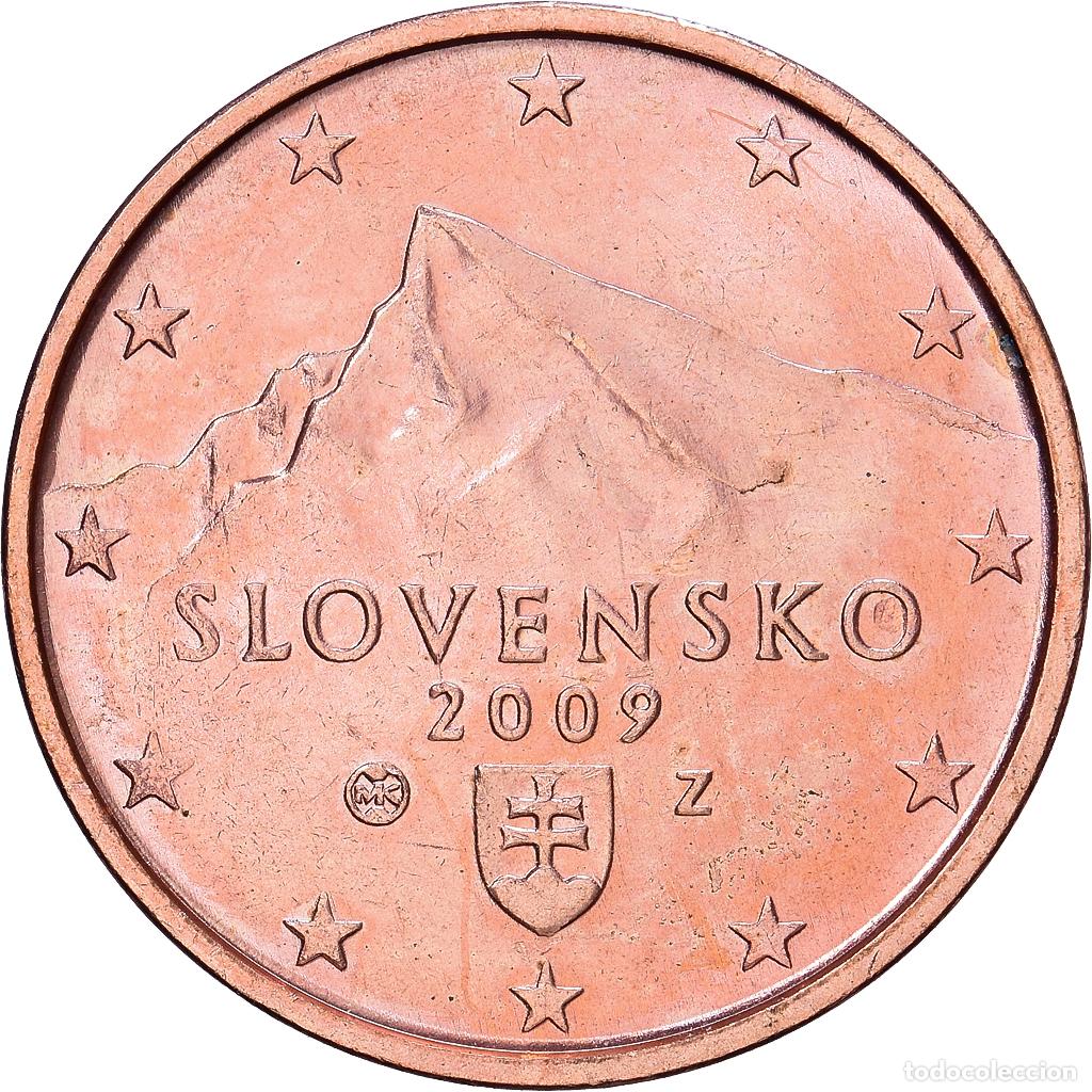 Monedas antiguas de Europa: [#1514051] Eslovaquia, 2 Euro Cent, 2009, SC+, Cobre chapado en acero, KM:96