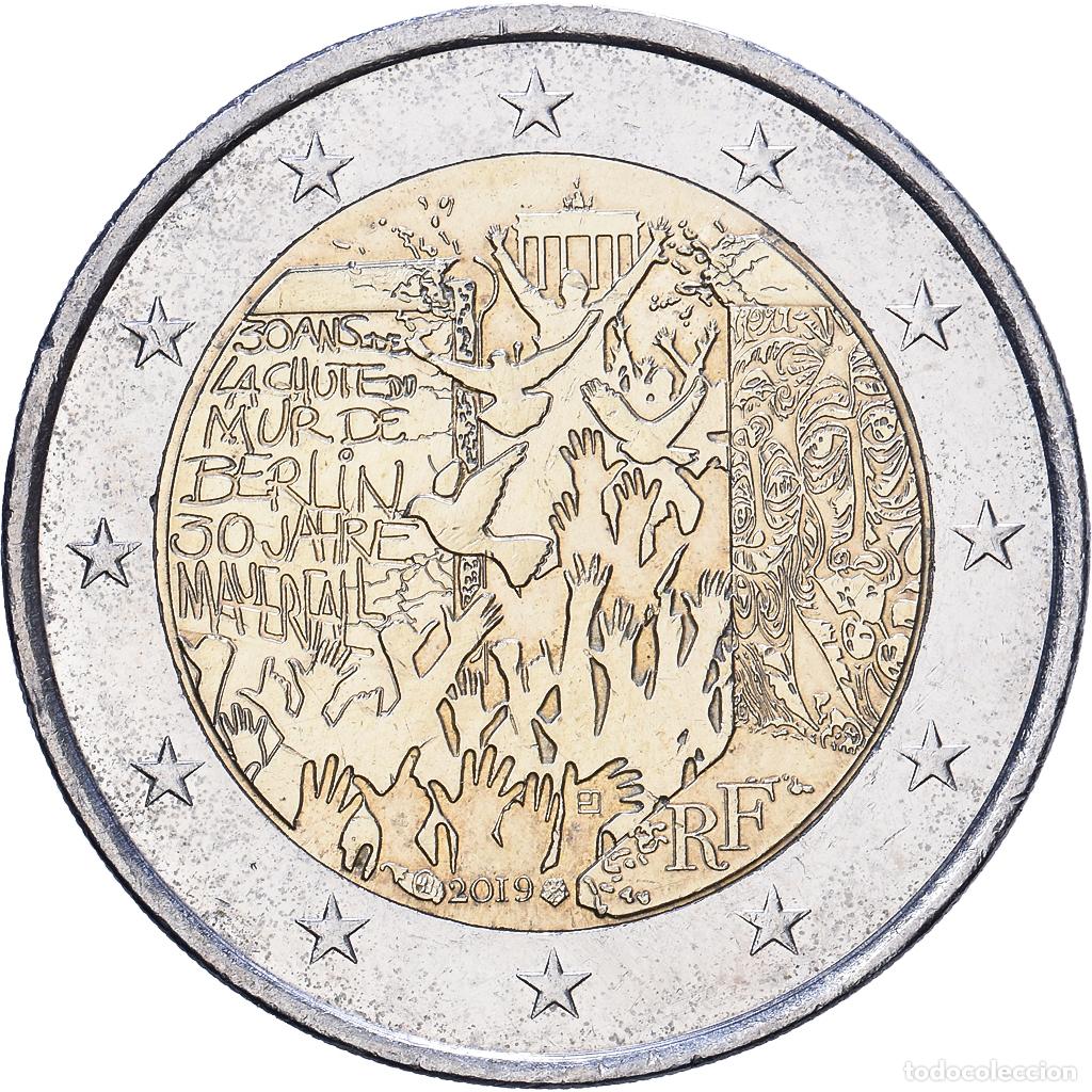 Monedas antiguas de Europa: [#1514097] Francia, 2 Euro, 2019, Chute du mur de Berlin, SC, Bimet&aacute;lico, KM:New