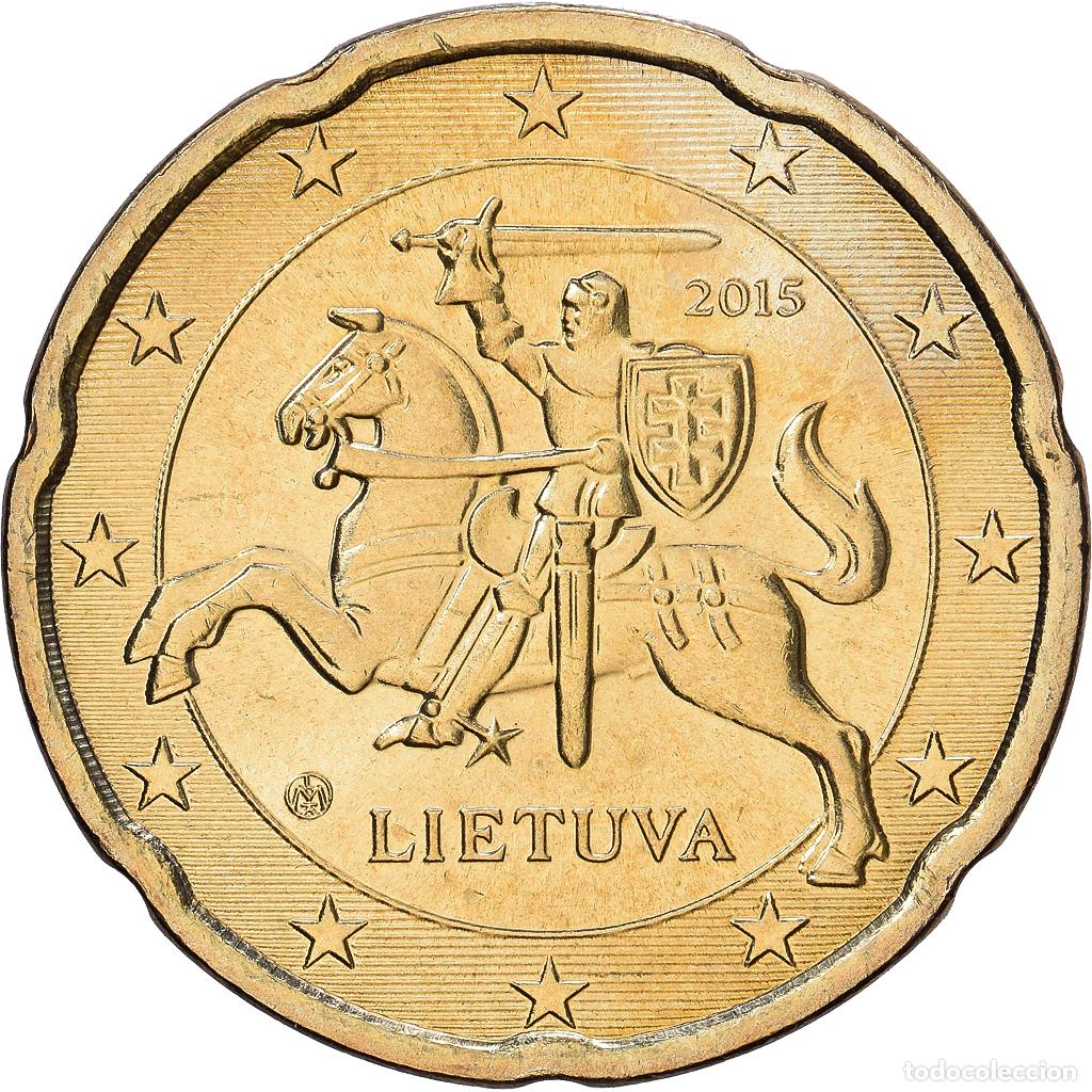Monedas antiguas de Europa: [#1514058] Lituania, 20 Euro Cent, BU, 2015, Vilnius, Nordic gold, SC+, KM:209