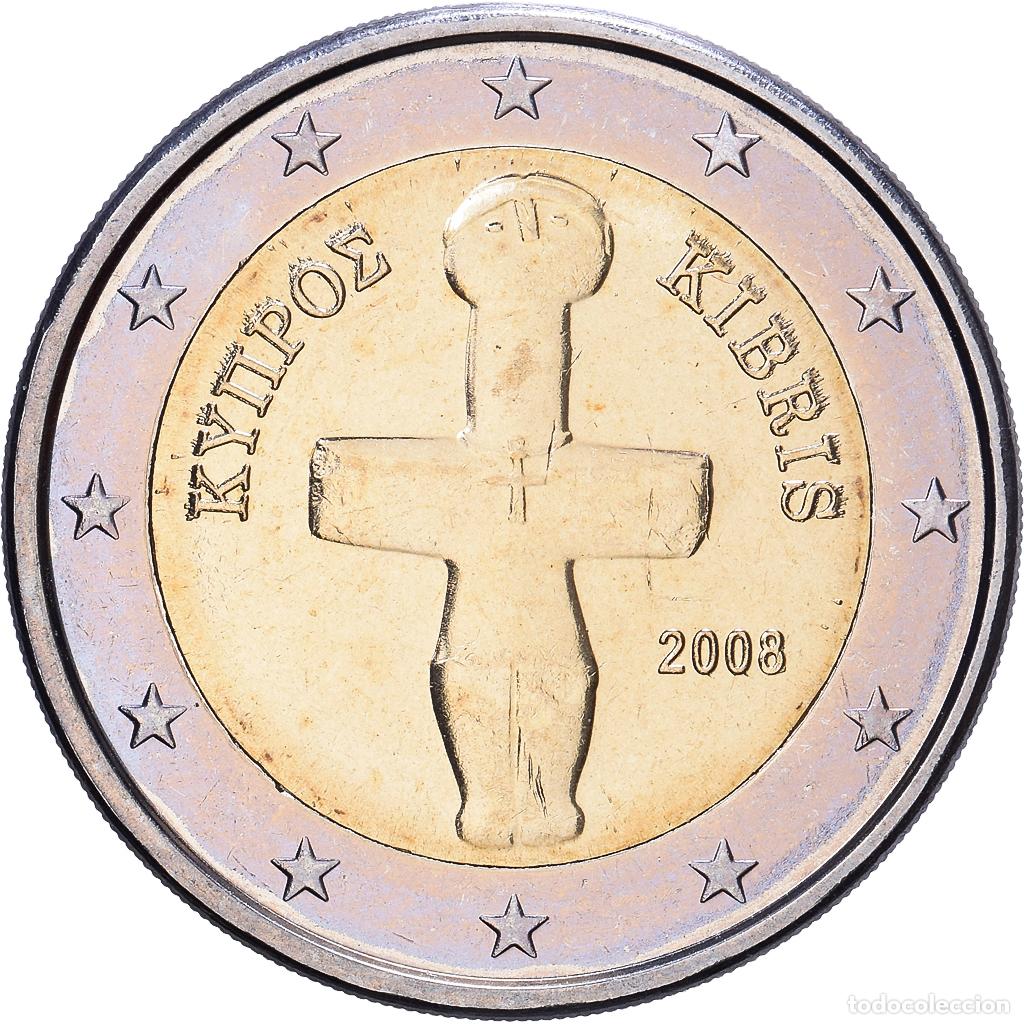 Monedas antiguas de Europa: [#1514090] Chipre, 2 Euro, 2008, Bimet&aacute;lico, SC+, KM:85