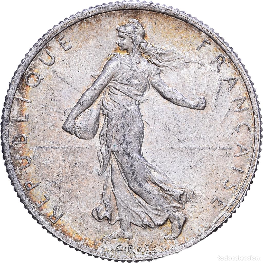 Monedas antiguas de Europa: [#1531333] Francia, 2 Francs, Semeuse, 1920, Paris, Plata, EBC, Gadoury:532, KM:845.1
