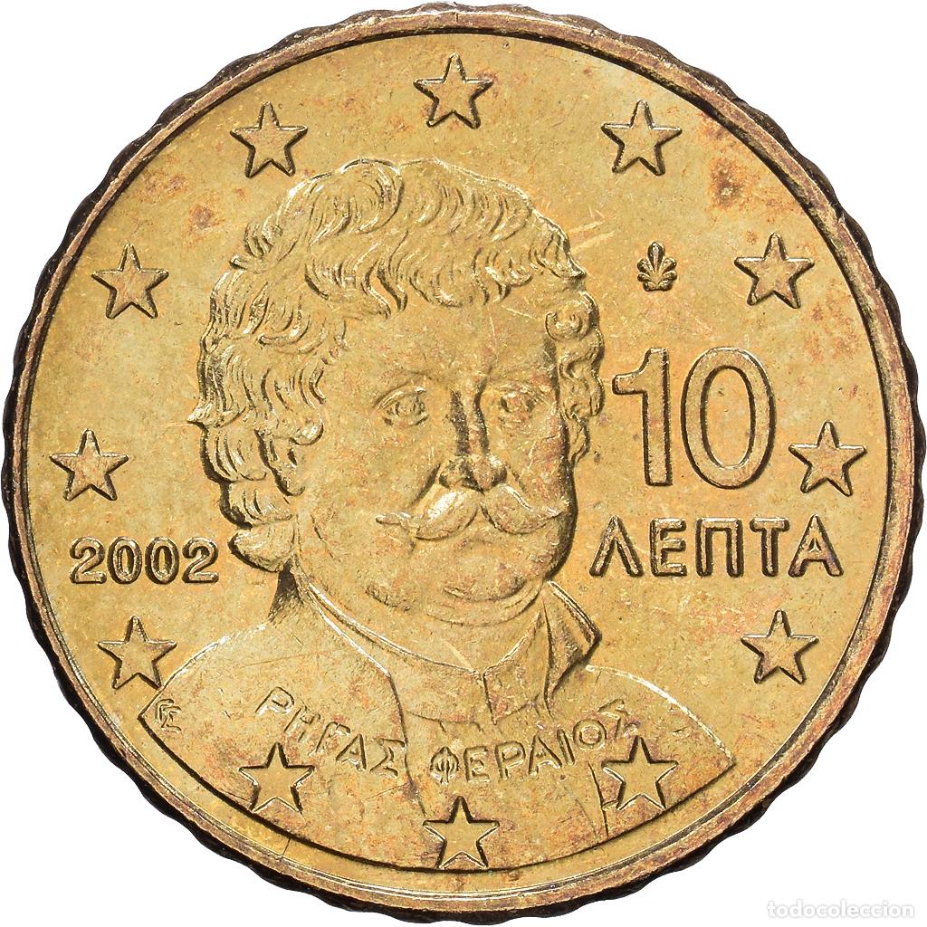 Old Coins of Europe: [#1514195] Grecia, 10 Centimes, 2002, Athens, Nordic gold, EBC