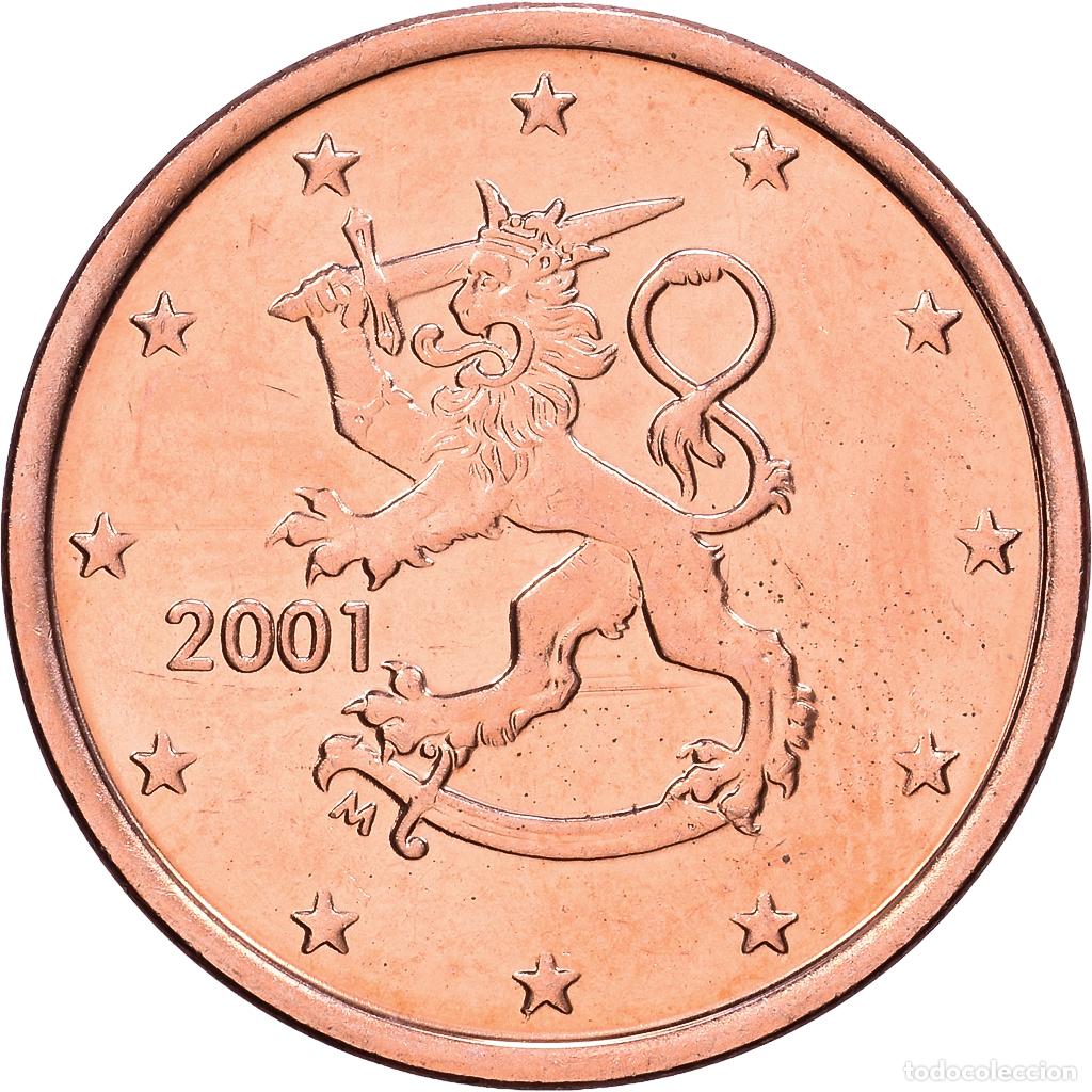 Monete antiche di Europa: [#1514227] Finlandia, 5 Centimes, 2001, Vantaa, Cobre chapado en acero, SC