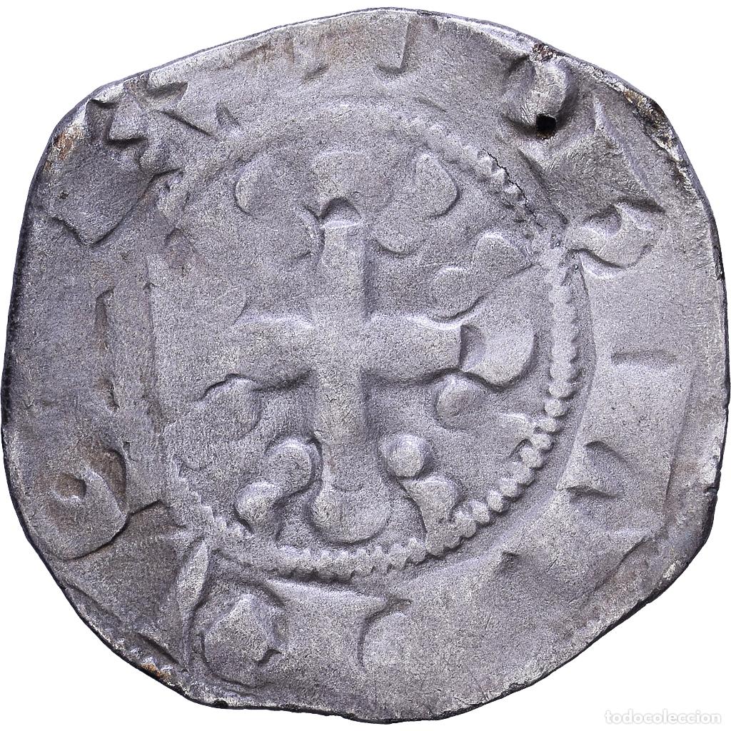 Monedas antiguas de Europa: [#1548065] Francia, Philippe IV le Bel, Double Parisis, 1295-1303, Vell&oacute;n, BC+